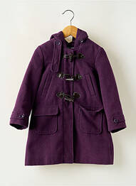 Palton lung guler rotund fără glugă violet VYNIL FRAISE fille