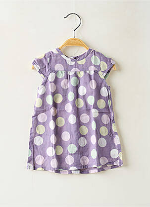 Rochie midi mâneci scurte mâneci scurte violet GRAIN DE BLÉ fată