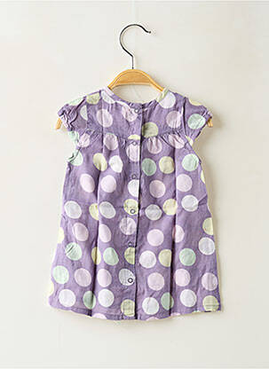 Rochie midi mâneci scurte mâneci scurte violet GRAIN DE BLÉ fată
