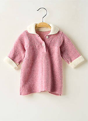 Rochie pulover roz CLAYEUX fată