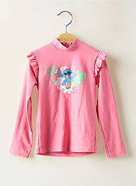 Tricou croială cambrată mâneci lungi roz DISNEY fille