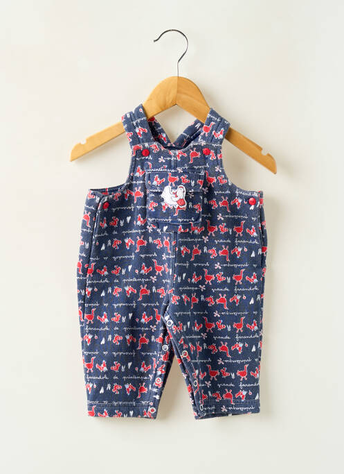 Salopetă-pantalon albastru SANS MARQUE fată