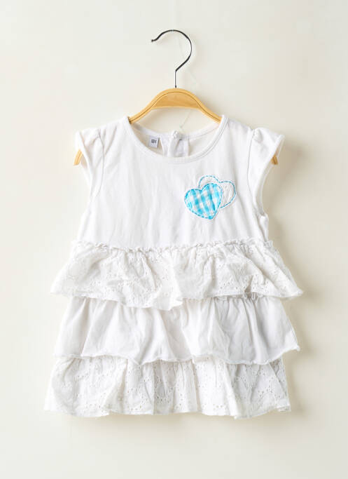 Rochie midi alb SANS MARQUE fată