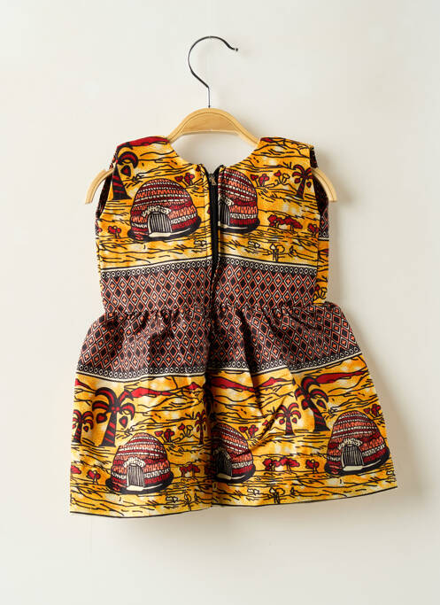 Rochie midi galben SANS MARQUE fată