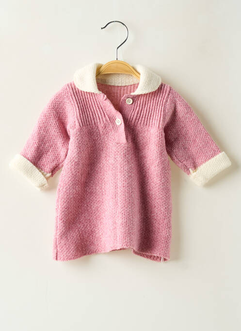 Rochie pulover roz CLAYEUX fată