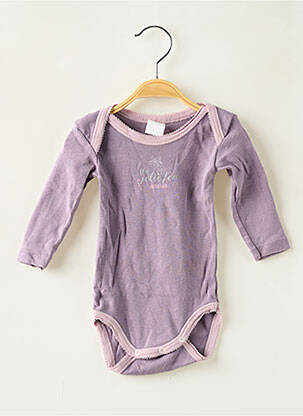 Body de lenjerie serigrafie flockată violet ABSORBA fată