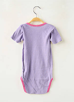 Body de lenjerie serigrafie flockată violet SANS MARQUE fată