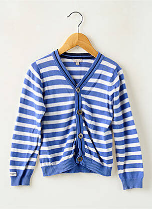 Vestă cu mâneci lungi albastru GRAIN DE BLÉ fată