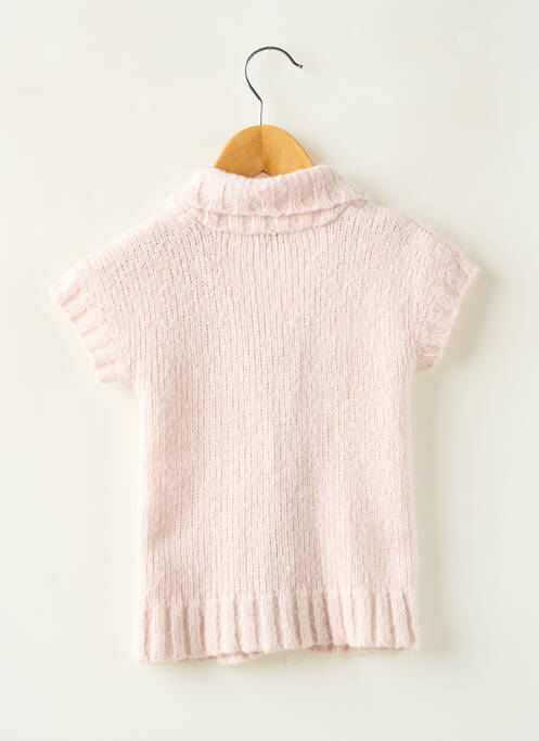 Vestă cu mâneci scurte roz CONFETTI fată