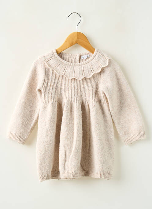 Rochie scurtă bej VERTBAUDET fată