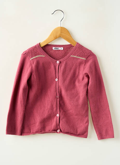 Vestă cu mâneci lungi roz GEMO fată