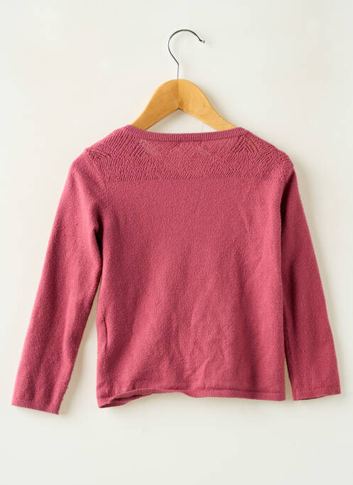 Vestă cu mâneci lungi roz GEMO fată