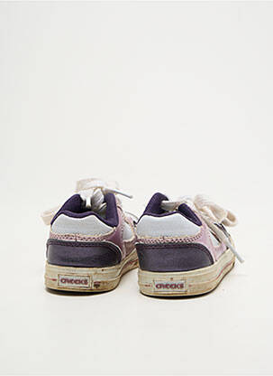 Adidași țesătură satinată vârf rotund violet CREEKS fată