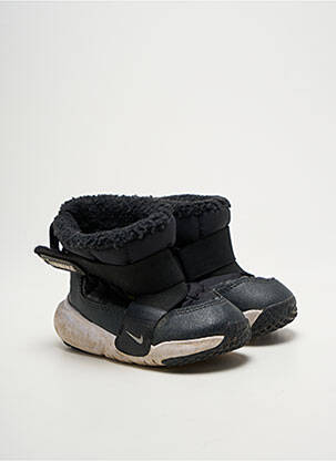 Botine/ghete țesătură satinată vârf rotund negru NIKE băiat