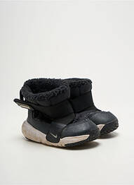 Botine/ghete țesătură satinată vârf rotund negru NIKE băiat