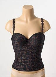 Corset sutien balconet cu decolteu înalt negru MARIE JO femme