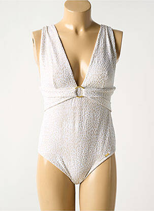 Costum de baie dintr-o singură piesă bej LIVIA femeie