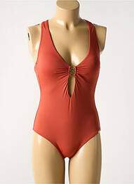Costum de baie dintr-o singură piesă elasticitate top sutien modelat portocaliu WATERCULT femme
