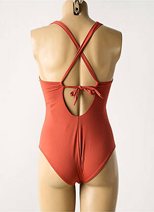 Costum de baie dintr-o singură piesă elasticitate top sutien modelat portocaliu WATERCULT femeie