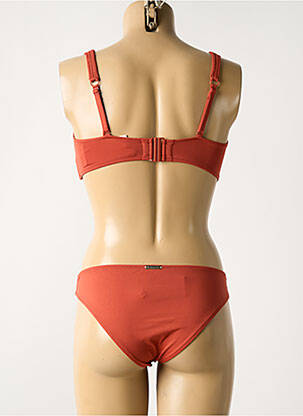 Costum de baie din două piese elasticitate top sutien modelat portocaliu WATERCULT femeie