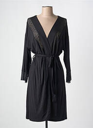 Halat de casă mâneci lungi negru FEMILET femme