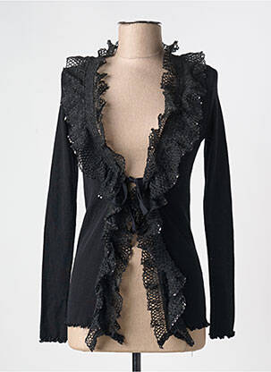 Vestă cu mâneci lungi negru MORETTA femeie