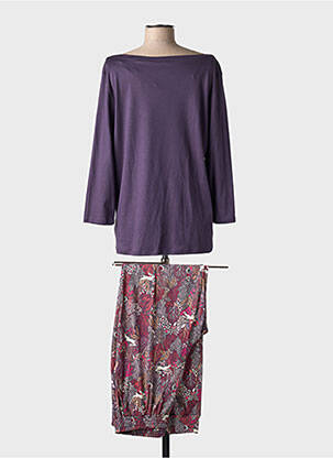 Pijama croială dreaptă violet CALIDA femeie