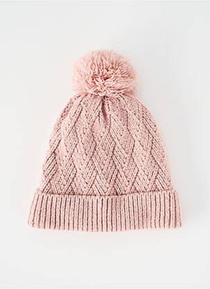 Căciulă tricot gros roz KIABI fată