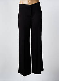 Pantalon drept închidere cu fermoar sub clapetă cu nasturi negru LOLA ESPELETA femme