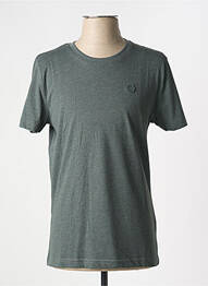 Tricou croială cambrată mâneci scurte verde TBS homme
