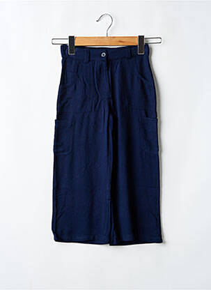 Pantalon larg albastru BOBOLI fată