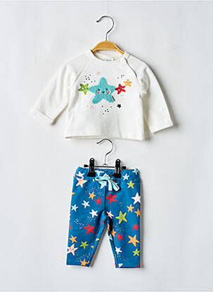 Set pantaloni guler rotund albastru BOBOLI copil