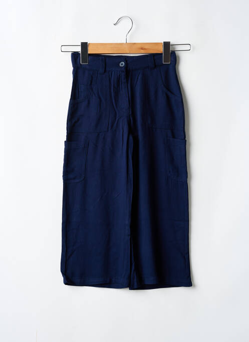 Pantalon larg albastru BOBOLI fată