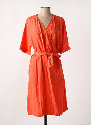 Rochie midi mâneci lungi mâneci lungi portocalie SAINT JAMES femeie