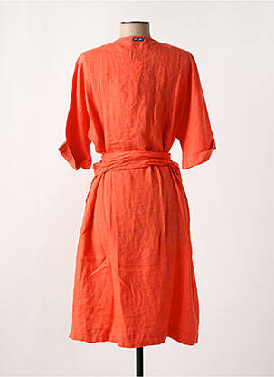 Rochie midi mâneci lungi mâneci lungi portocalie SAINT JAMES femeie