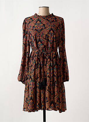 Rochie midi mâneci lungi mâneci lungi negru MOLLY BRACKEN femeie