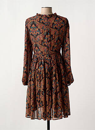 Rochie midi mâneci lungi mâneci lungi negru MOLLY BRACKEN femeie