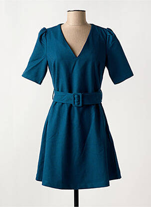 Rochie scurtă mâneci 3/4 mâneci 3/4 albastru MOLLY BRACKEN femeie
