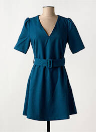 Rochie scurtă mâneci 3/4 mâneci 3/4 albastru MOLLY BRACKEN femme