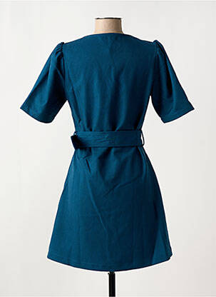 Rochie scurtă mâneci 3/4 mâneci 3/4 albastru MOLLY BRACKEN femeie