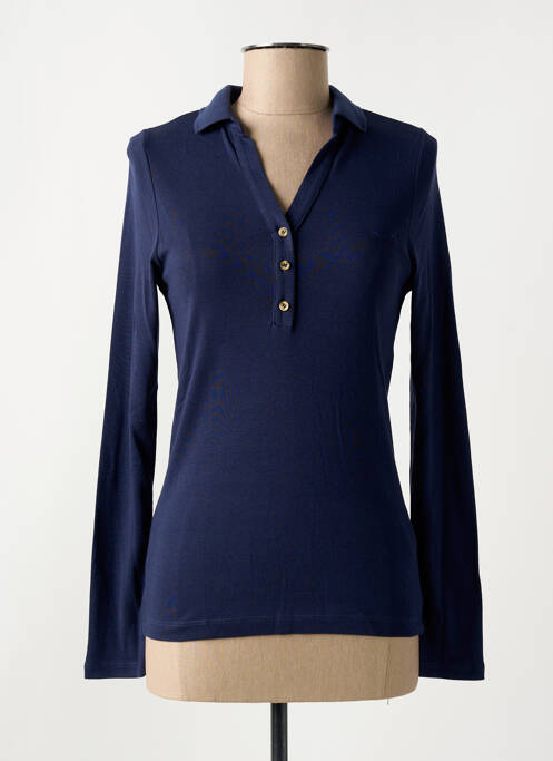 Polo mâneci lungi mâneci lungi albastru MISE AU GREEN femme