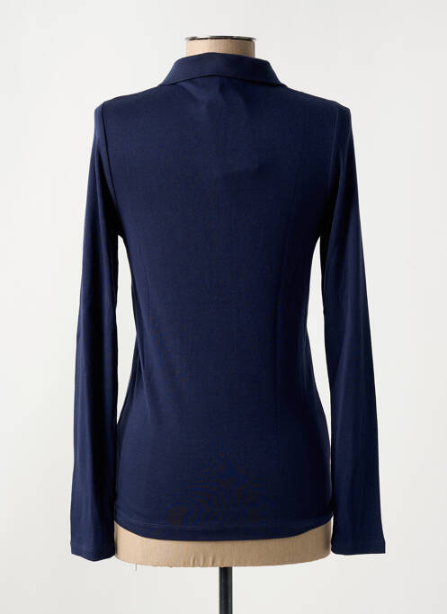 Polo mâneci lungi mâneci lungi albastru MISE AU GREEN femme