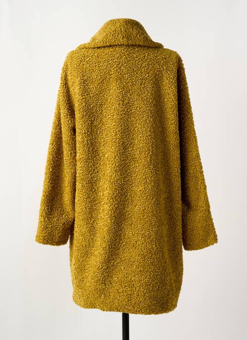 Palton lung galben CREENSTONE femeie