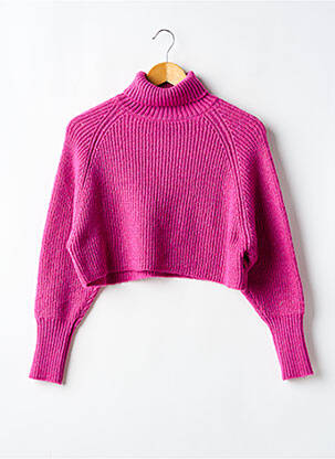 Pulover cu guler înalt violet LE TEMPS DES CERISES fată