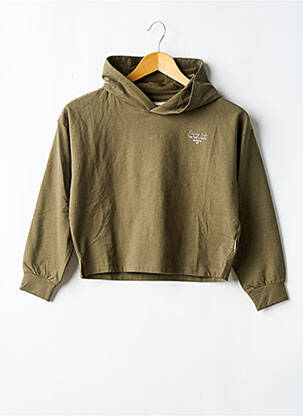 Hanorac cu glugă verde GARCIA fată