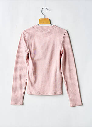Tricou guler rotund mâneci lungi roz GARCIA fată