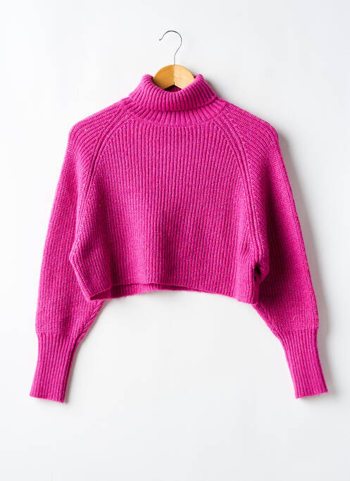Pulover cu guler înalt violet LE TEMPS DES CERISES fată
