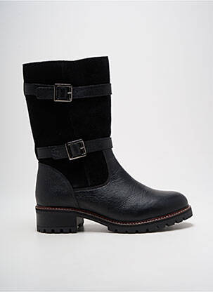 Botine/ghete material neted toc de 4 la 6 cm negru HOOPER SHOES femeie