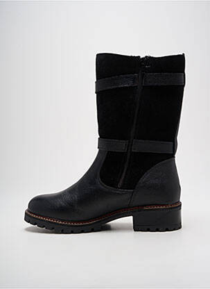 Botine/ghete material neted toc de 4 la 6 cm negru HOOPER SHOES femeie