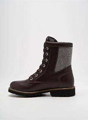 Botine/ghete material neted toc plat până la 3 cm maro DACHSTEIN femeie